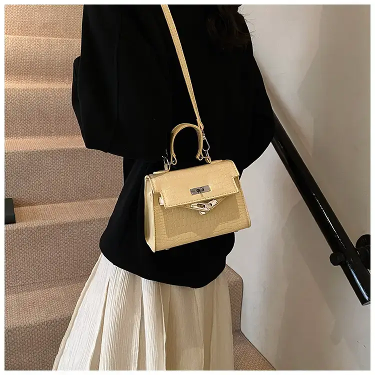 Women's White Croc Leather Crossbody Bag 2025 — feature 20