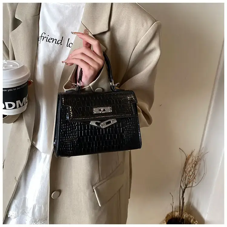 Women's White Croc Leather Crossbody Bag 2025 — feature 22