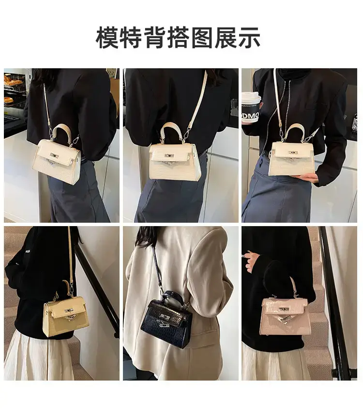 Women's White Croc Leather Crossbody Bag 2025 — feature 3