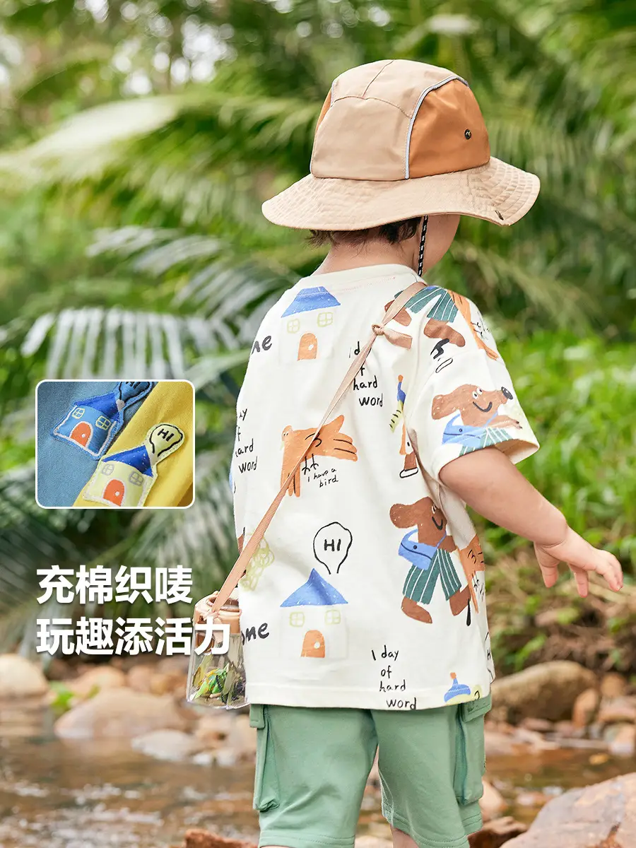 Boy Cotton T-Shirt Summer Baby Top Half Sleeve - Image 4