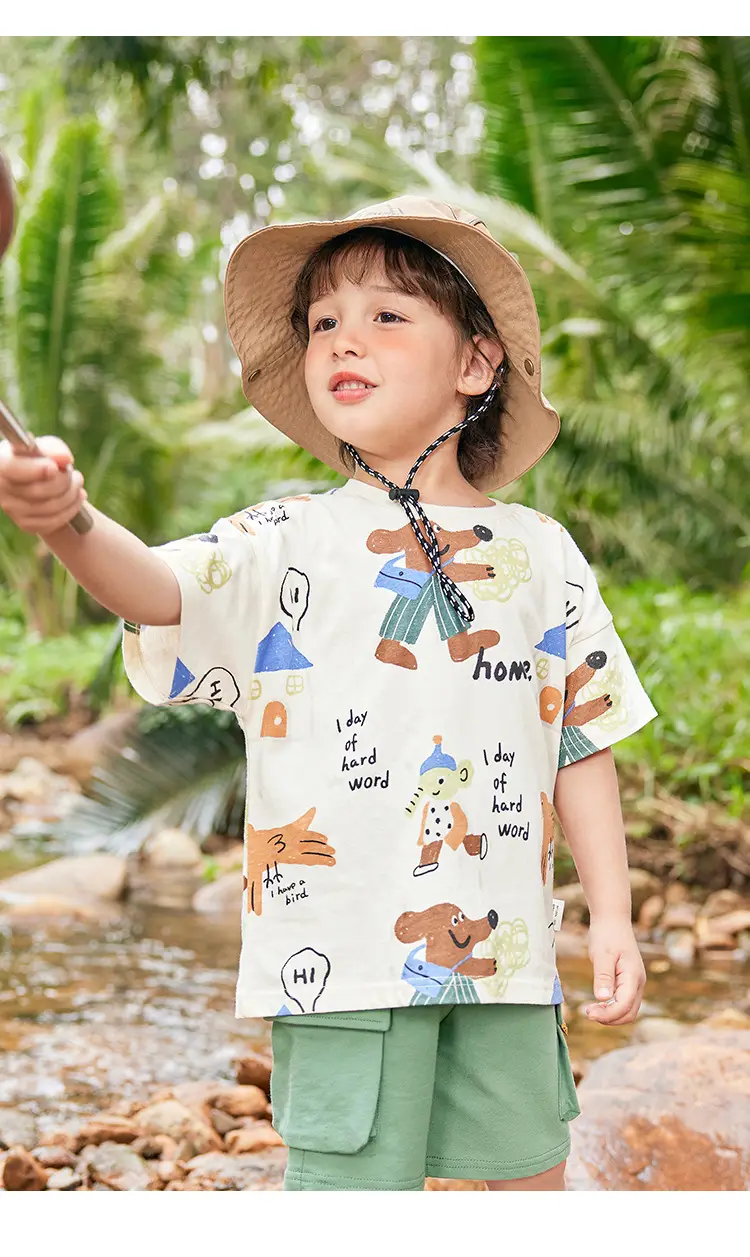 Boy Cotton T-Shirt Summer Baby Top Half Sleeve — feature 3