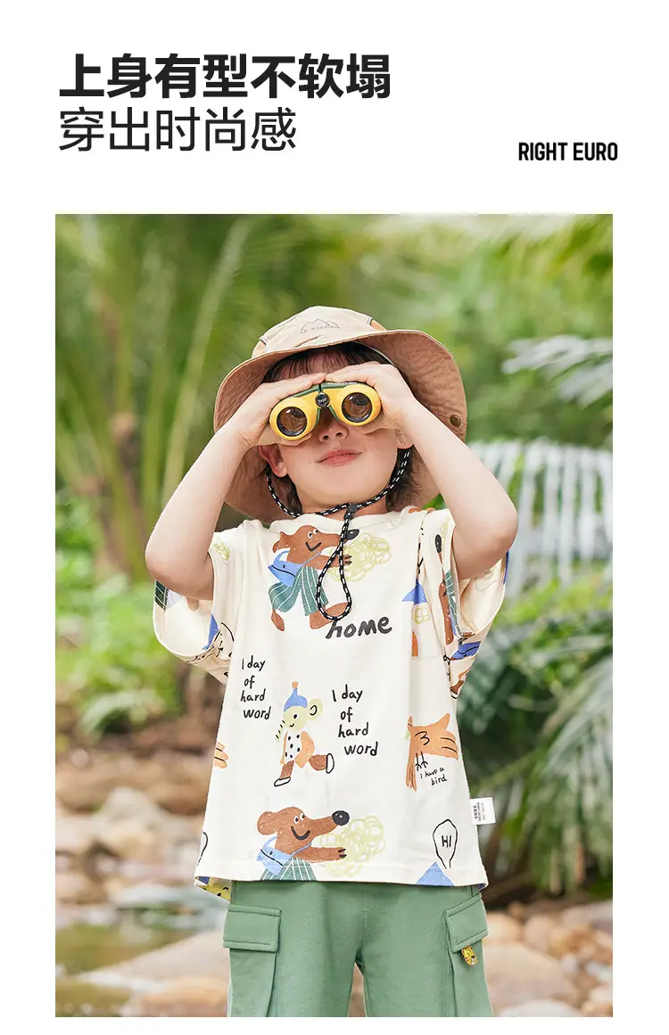 Boy Cotton T-Shirt Summer Baby Top Half Sleeve — feature 4