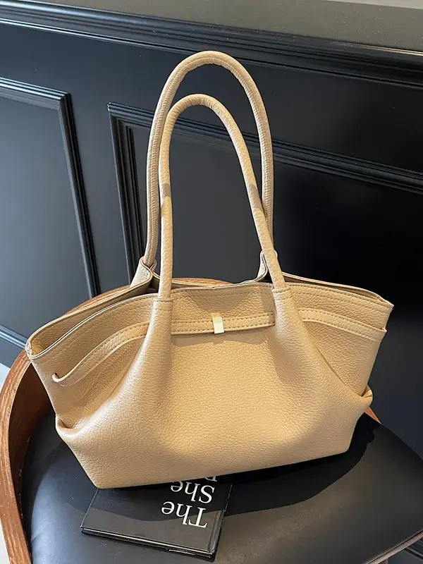Women's Korean Style Beige Tote Bag 2025 - Image 6