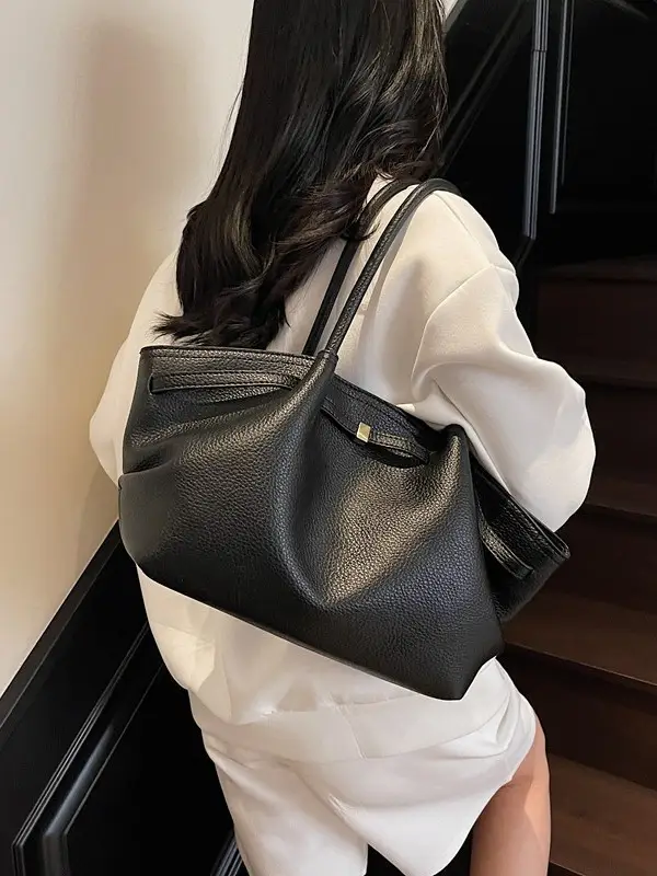 Women's Korean Style Beige Tote Bag 2025 - Image 8