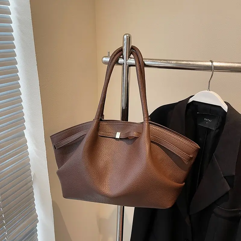 Women's Korean Style Beige Tote Bag 2025 - Image 2