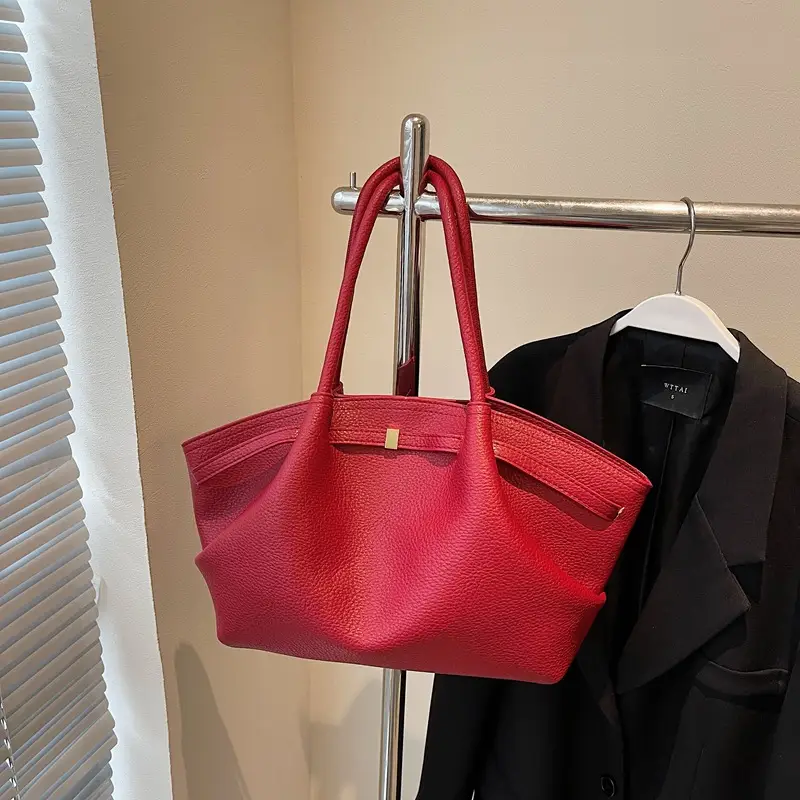 Women's Korean Style Beige Tote Bag 2025 - Image 3