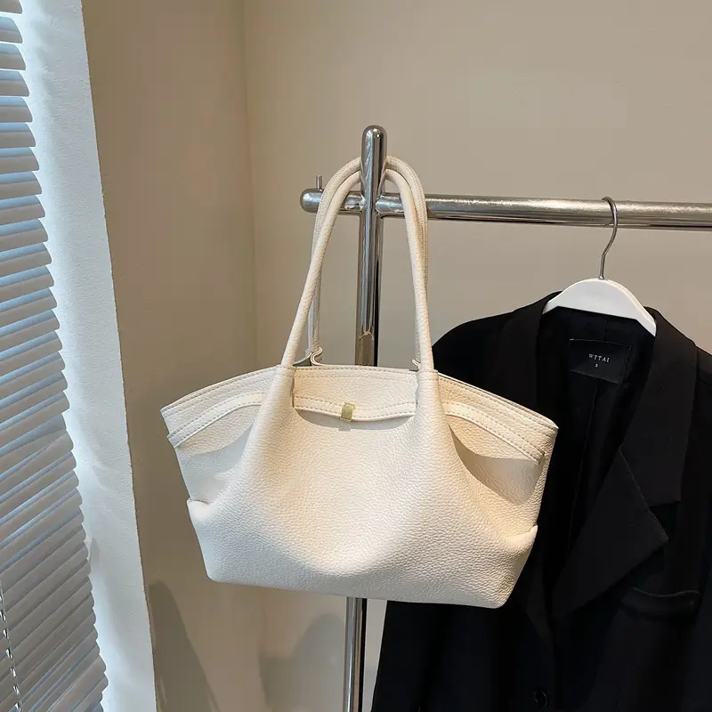 Women's Korean Style Beige Tote Bag 2025 - Image 5