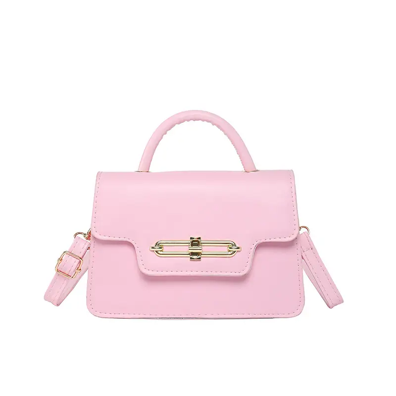 Pink Women's Shoulder Crossbody Bag with Secure Clasp - Image 12