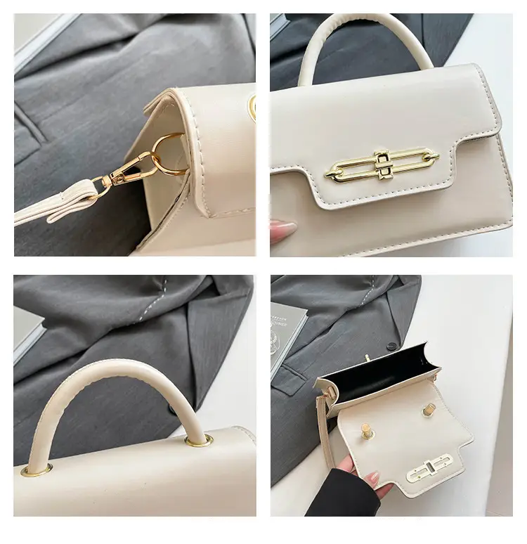 Pink Women's Shoulder Crossbody Bag with Secure Clasp — feature 10