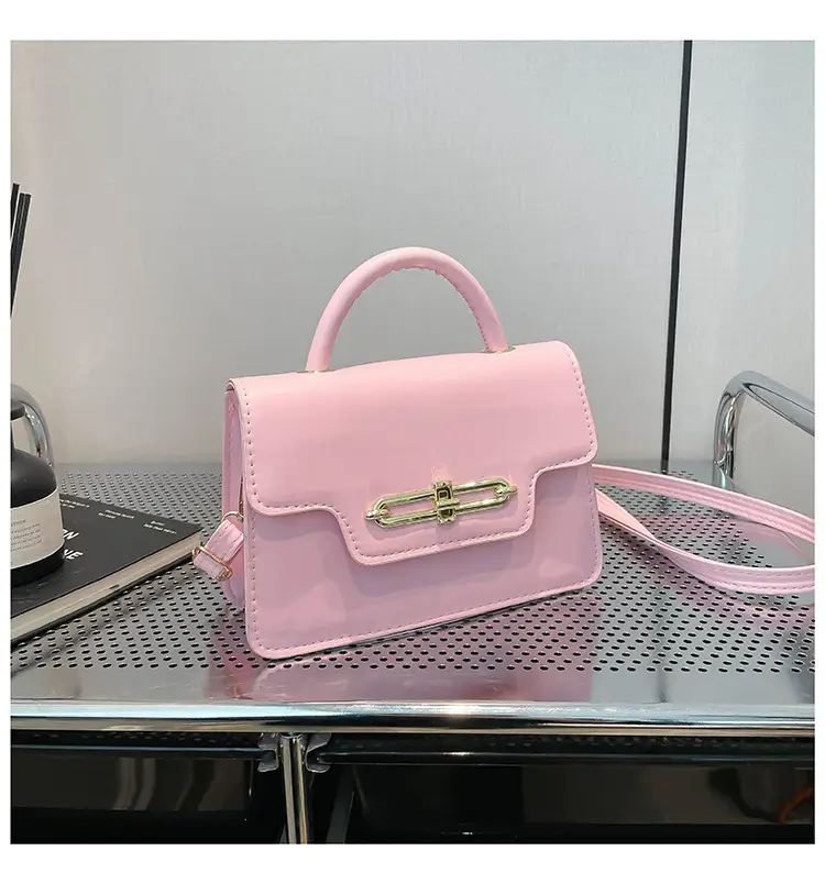 Pink Women's Shoulder Crossbody Bag with Secure Clasp — feature 35