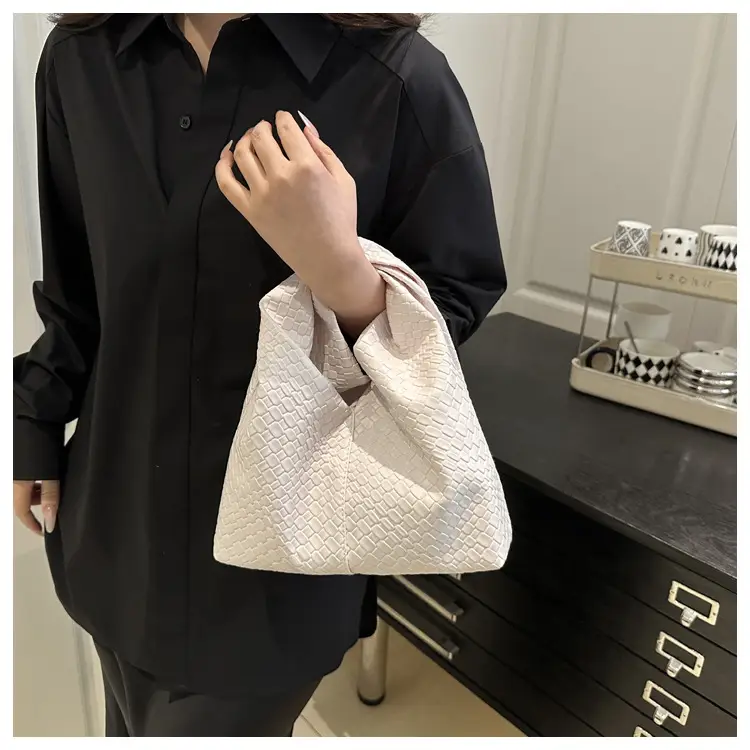 White Quilted Women's Commute Bag — feature 16