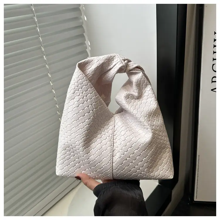 White Quilted Women's Commute Bag — feature 21