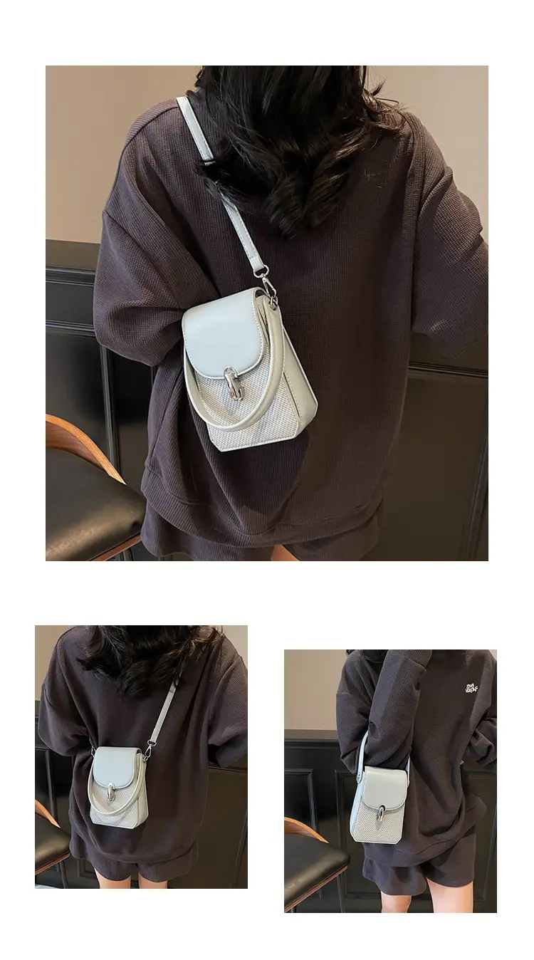 Beige French Style Shoulder Messenger Bag for Women — feature 12