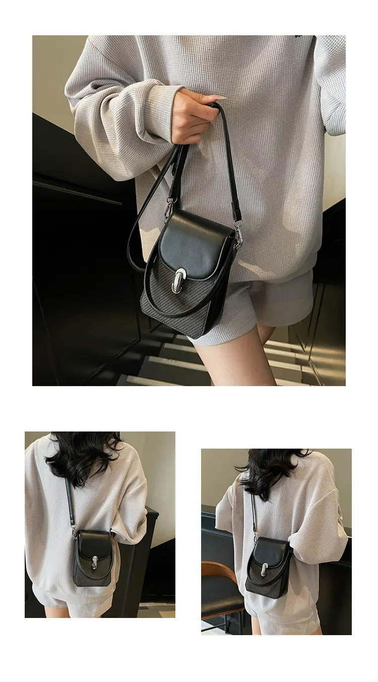 Beige French Style Shoulder Messenger Bag for Women — feature 15