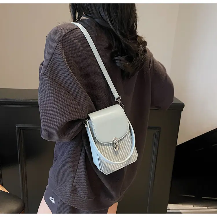 Beige French Style Shoulder Messenger Bag for Women — feature 18