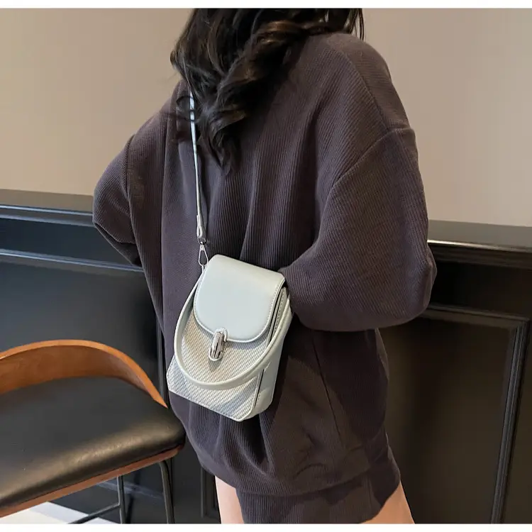 Beige French Style Shoulder Messenger Bag for Women — feature 19