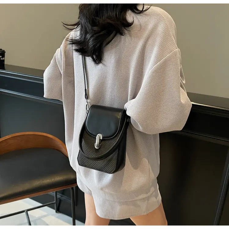 Beige French Style Shoulder Messenger Bag for Women — feature 22