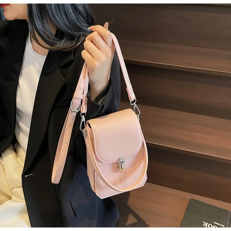 Beige French Style Shoulder Messenger Bag for Women — feature 23