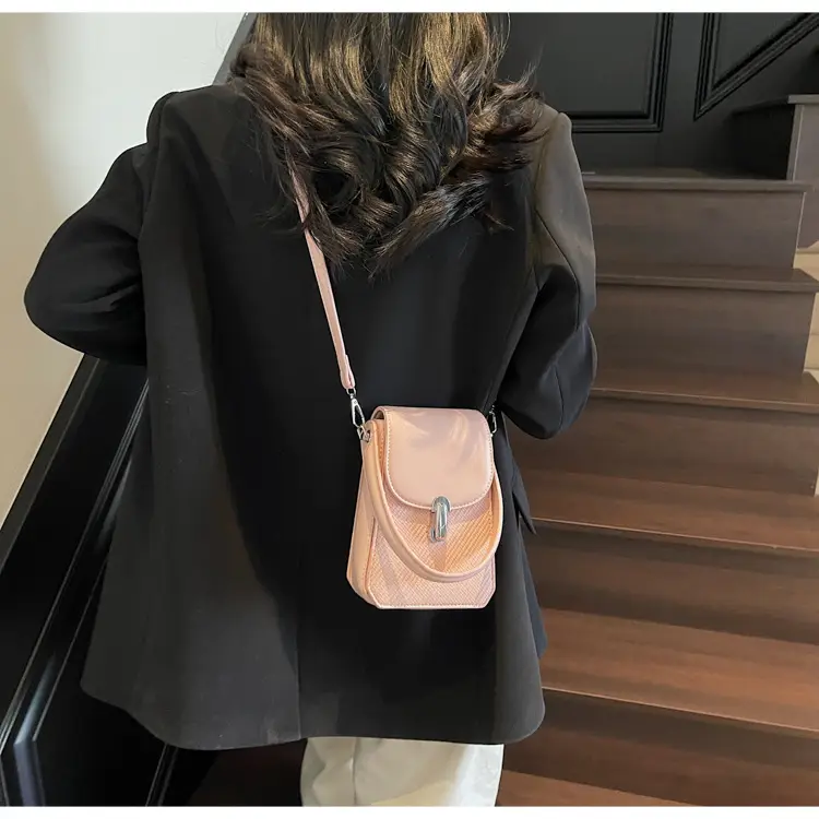 Beige French Style Shoulder Messenger Bag for Women — feature 25