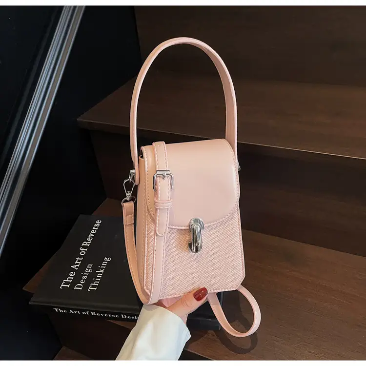 Beige French Style Shoulder Messenger Bag for Women — feature 31