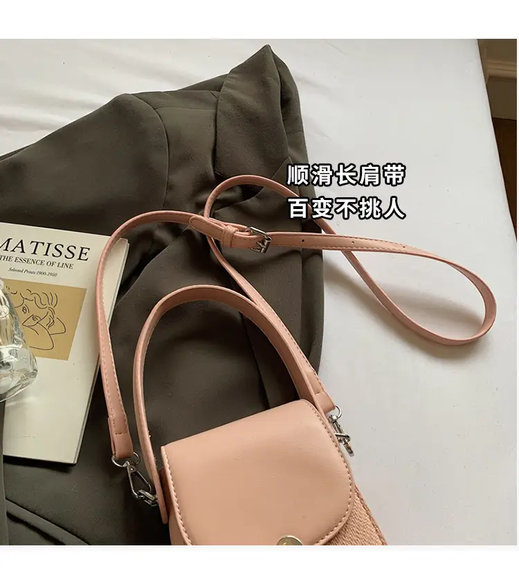 Beige French Style Shoulder Messenger Bag for Women — feature 6