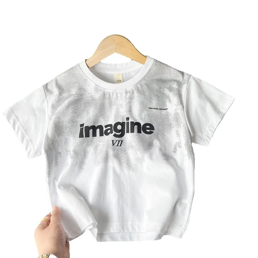 Kids White Imagine Print T-Shirt 2025