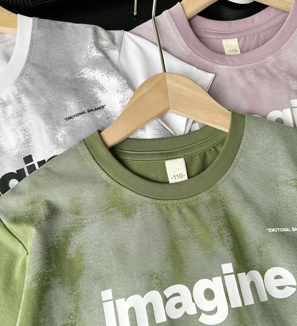 Kids White Imagine Print T-Shirt 2025 — feature 5
