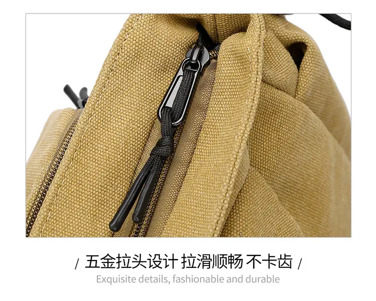 Men's Canvas Crossbody Bag Large Multi-Compartment Business Commuter — feature 28
