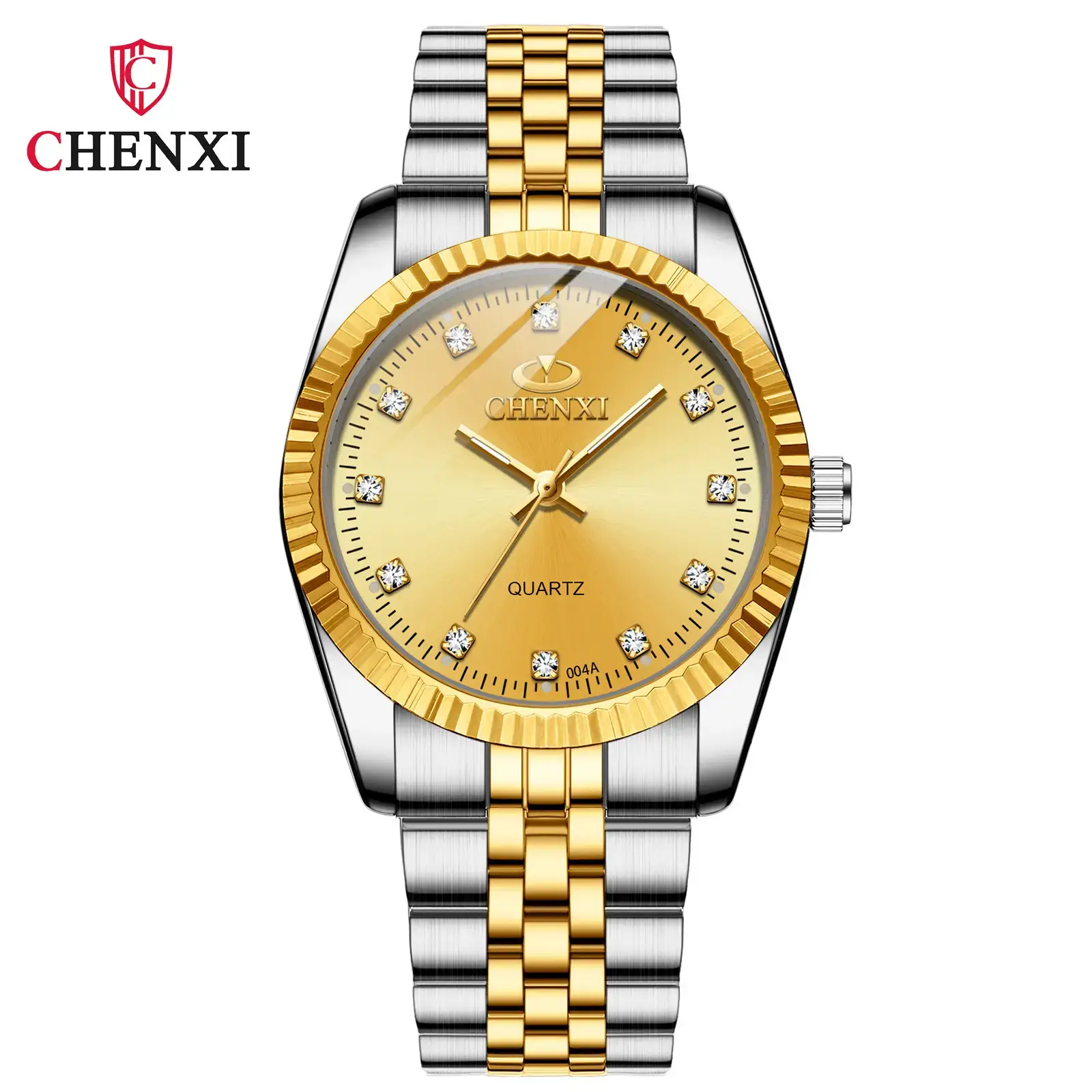 Chenxi Gold Silver Couple Watches 004A - Image 3