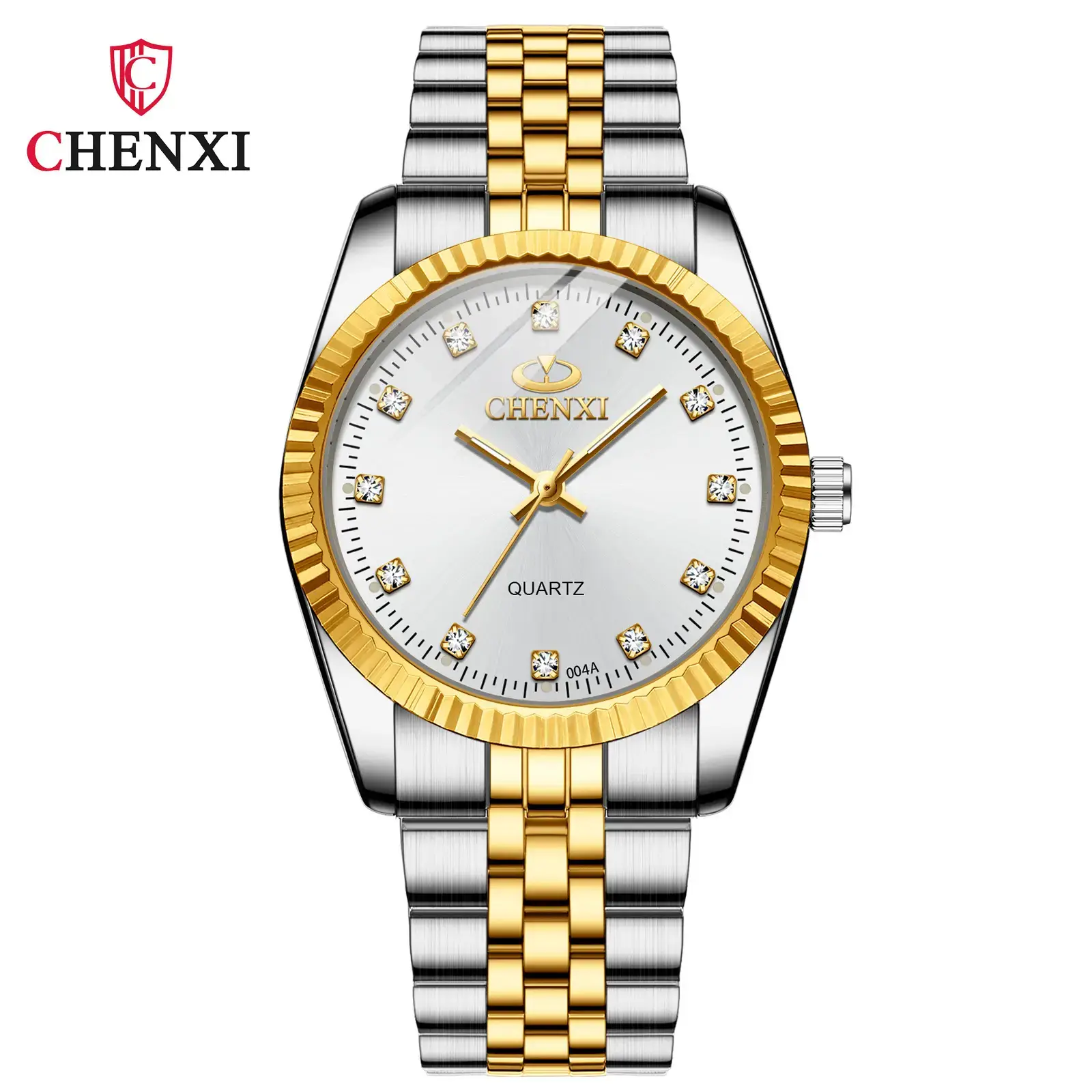 Chenxi Gold Silver Couple Watches 004A - Image 5