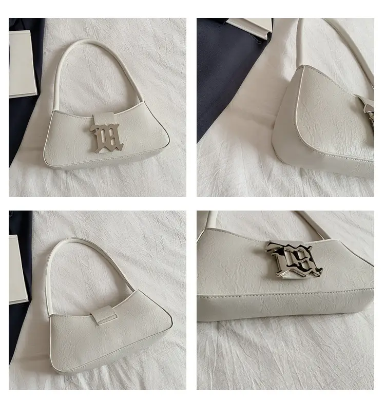 White French Style Shoulder Bag with Buckle Crossbody — feature 10