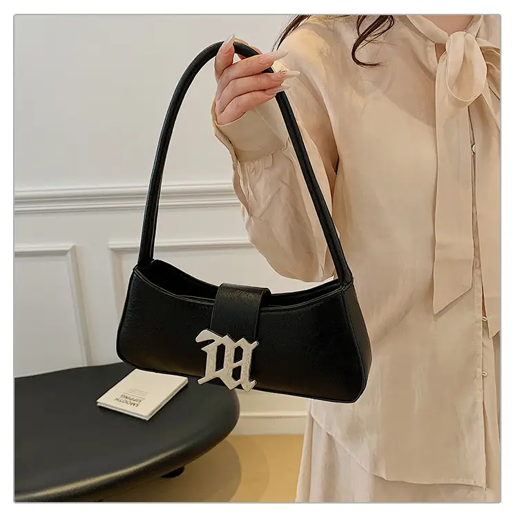 White French Style Shoulder Bag with Buckle Crossbody — feature 12