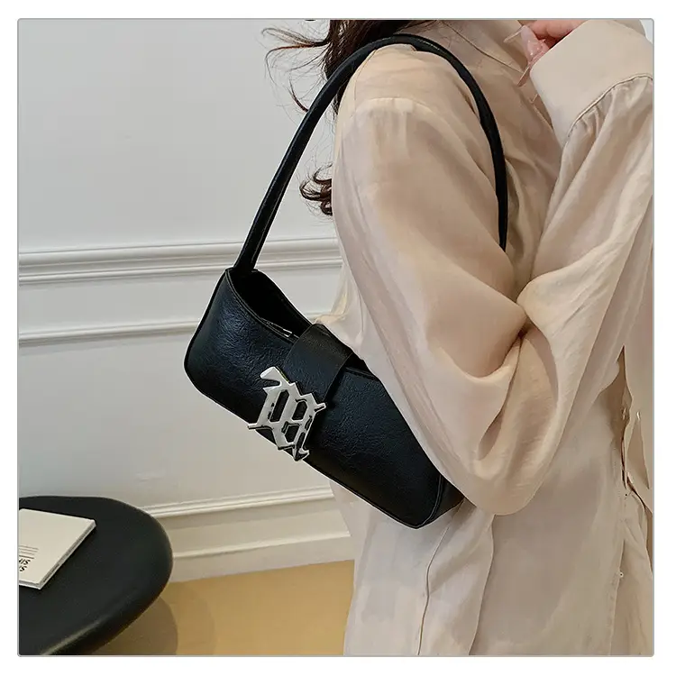 White French Style Shoulder Bag with Buckle Crossbody — feature 14