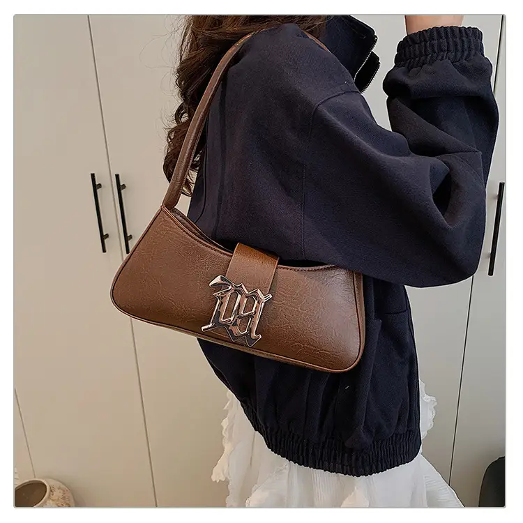 White French Style Shoulder Bag with Buckle Crossbody — feature 16