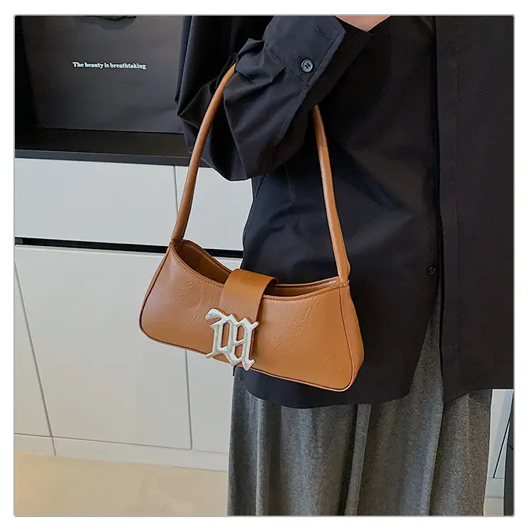White French Style Shoulder Bag with Buckle Crossbody — feature 19