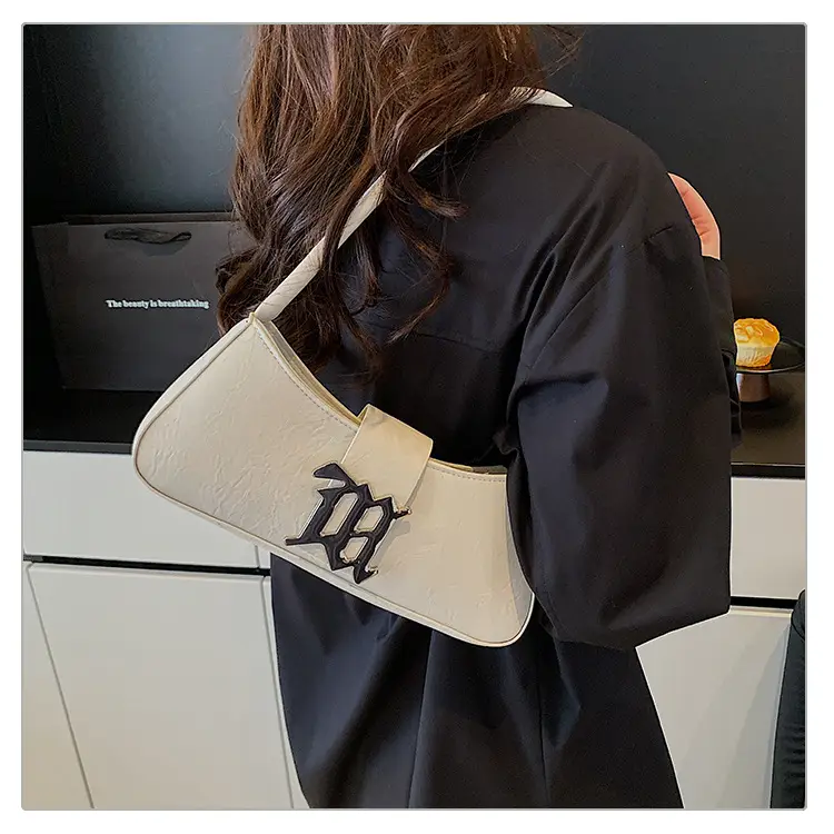 White French Style Shoulder Bag with Buckle Crossbody — feature 21