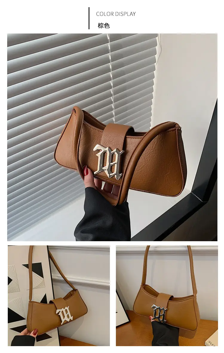 White French Style Shoulder Bag with Buckle Crossbody — feature 25
