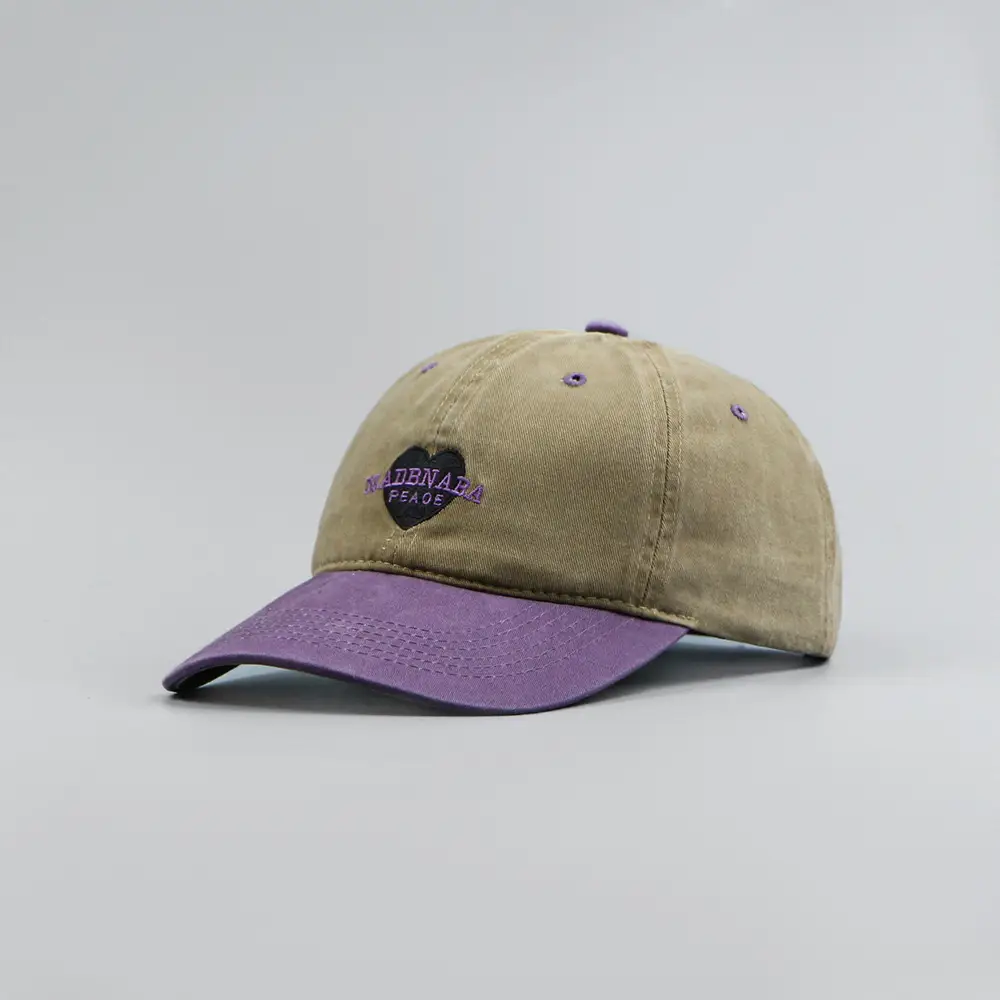 2025 Washable Cotton Baseball Cap Love Color Matching for Girls & Men — feature 12