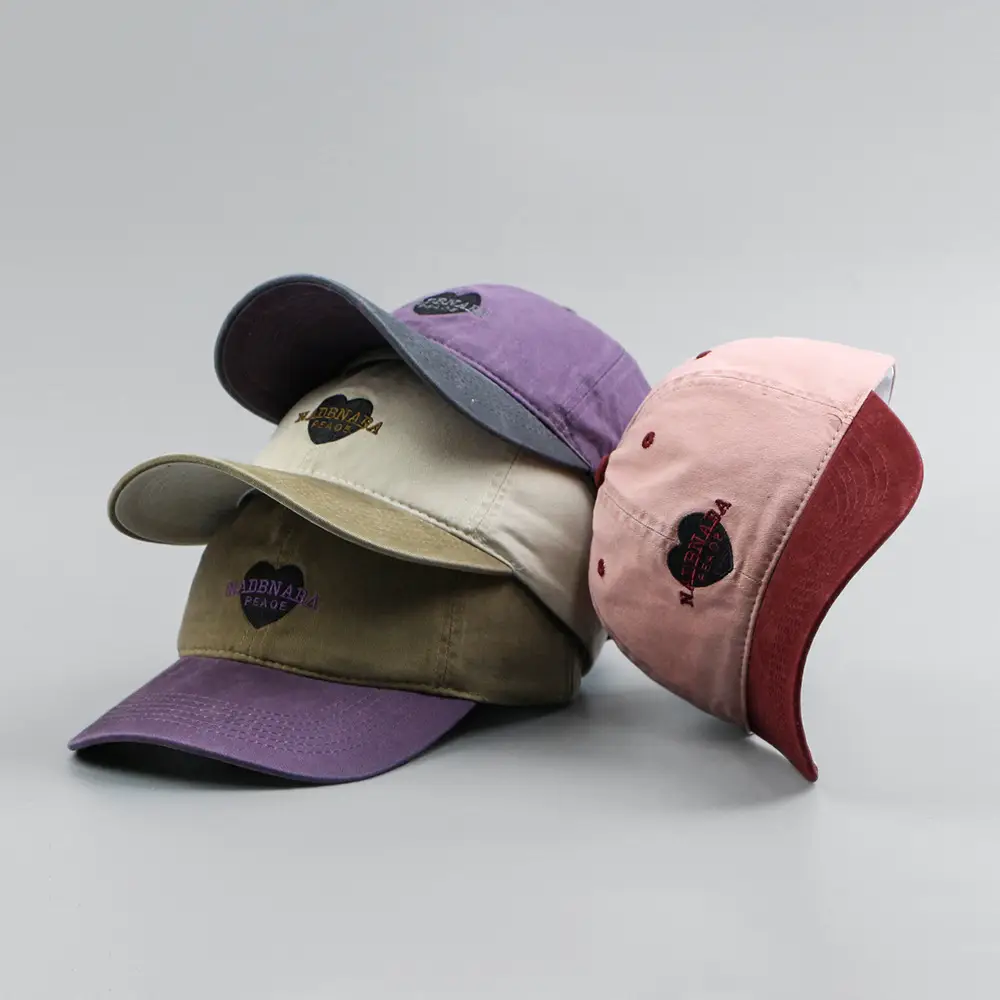 2025 Washable Cotton Baseball Cap Love Color Matching for Girls & Men — feature 2