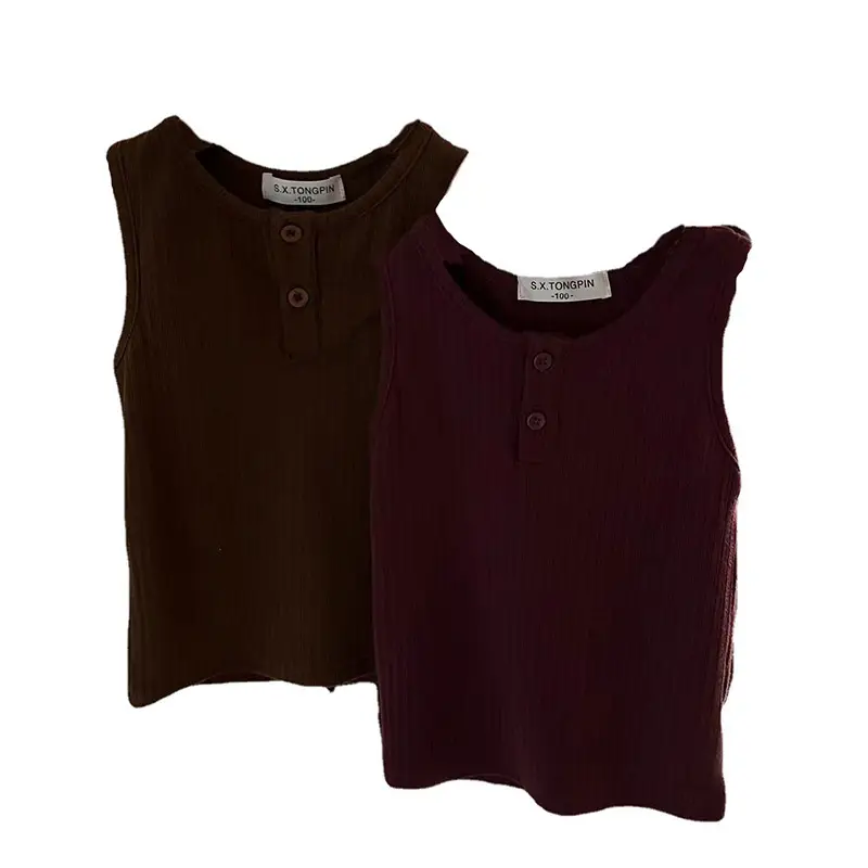 Boys Vest Summer Thin Western Style Sleeveless T-Shirt - Image 6