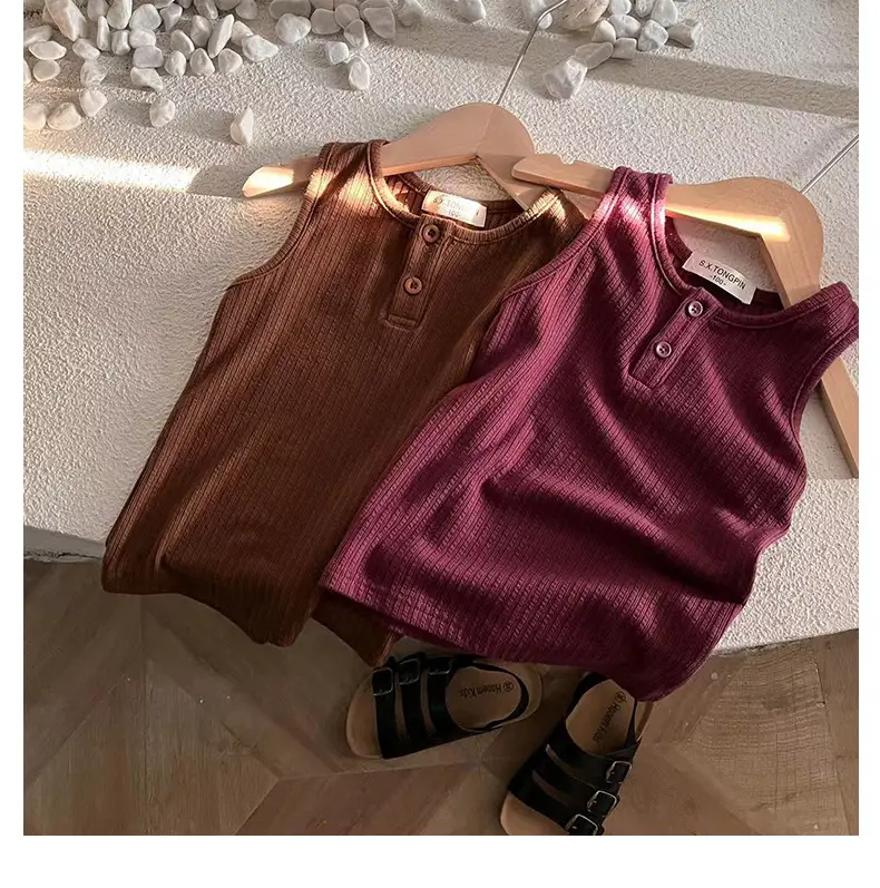 Boys Vest Summer Thin Western Style Sleeveless T-Shirt — feature 6