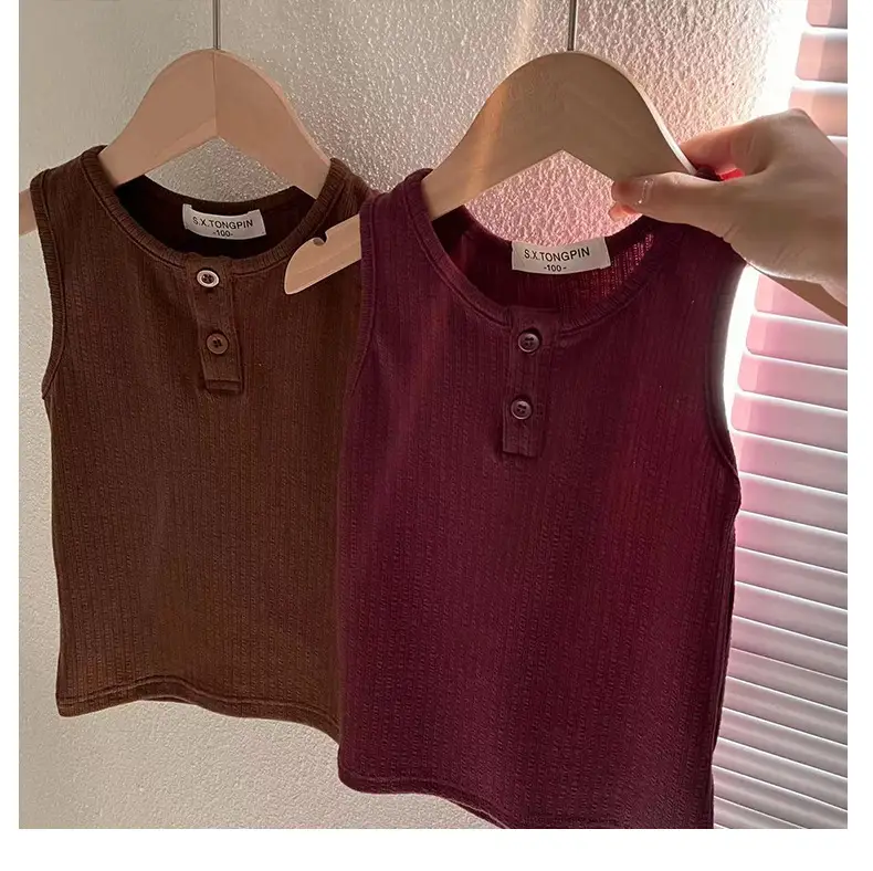 Boys Vest Summer Thin Western Style Sleeveless T-Shirt — feature 8