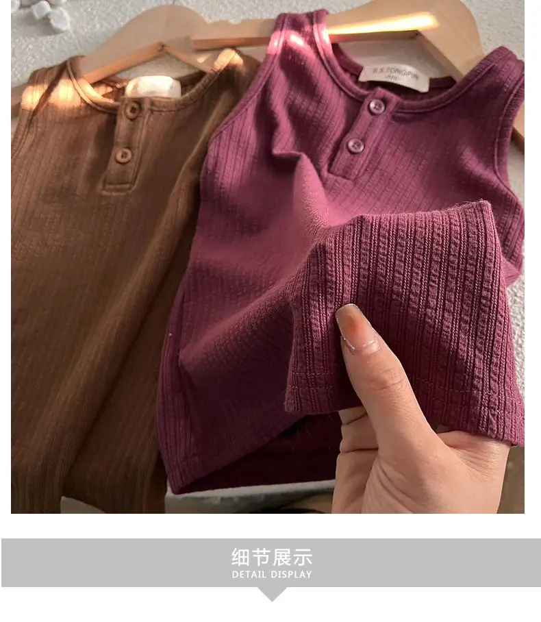 Boys Vest Summer Thin Western Style Sleeveless T-Shirt — feature 9