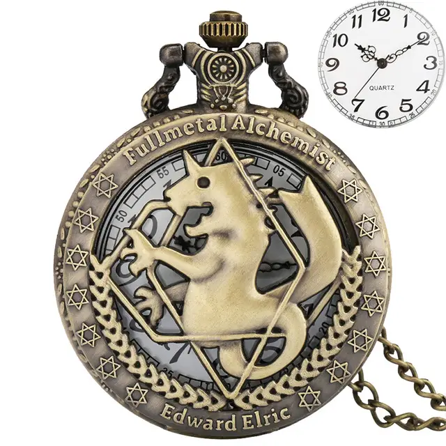 Retro Horse Face Quartz Pocket Watch with Zodiac Design - Image 7