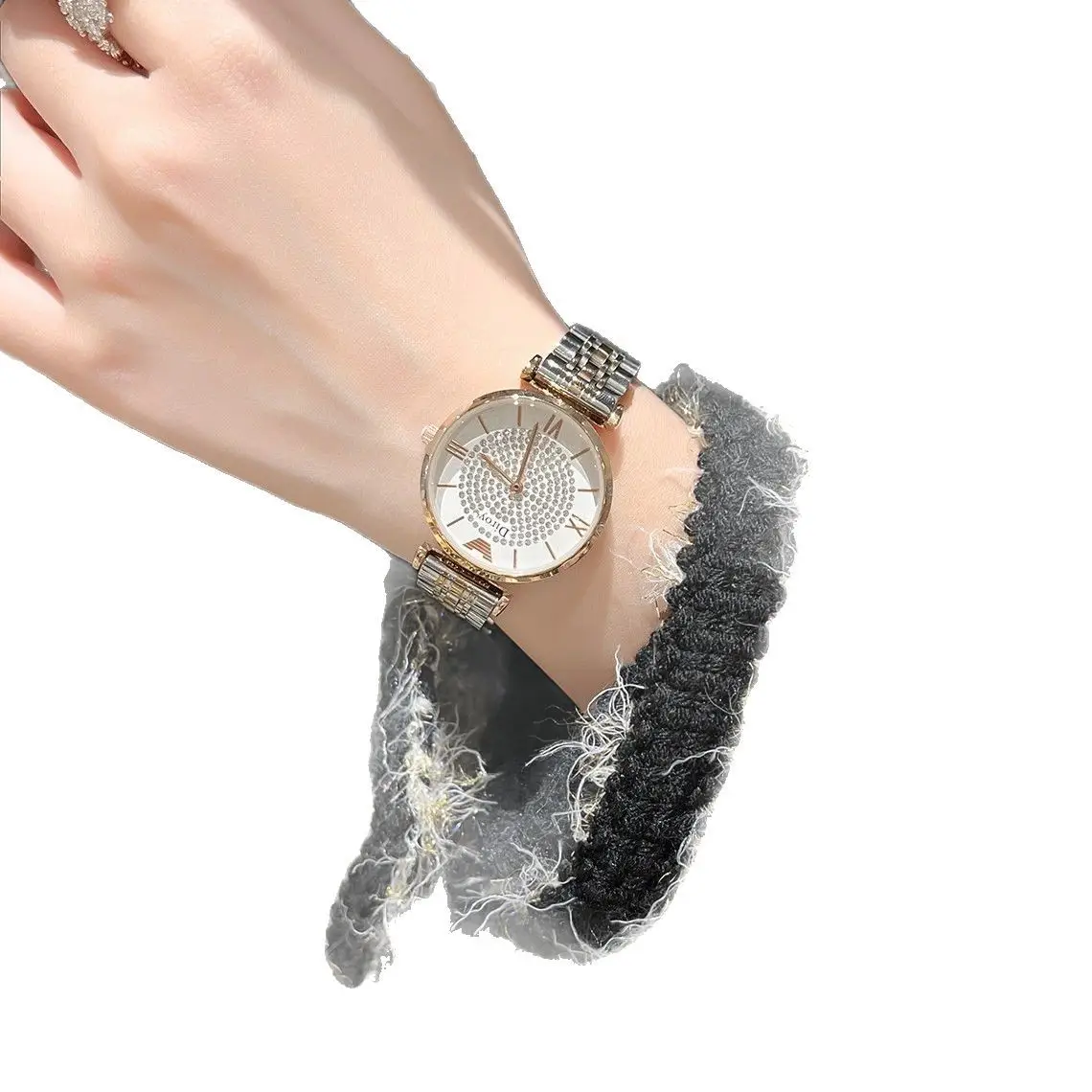 Women's Diamond Stainless Steel Quartz Watch - Image 5