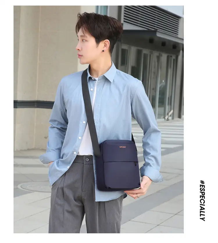 Navy Blue Sport Crossbody Bag Large Capacity — feature 18