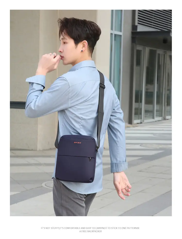 Navy Blue Sport Crossbody Bag Large Capacity — feature 19