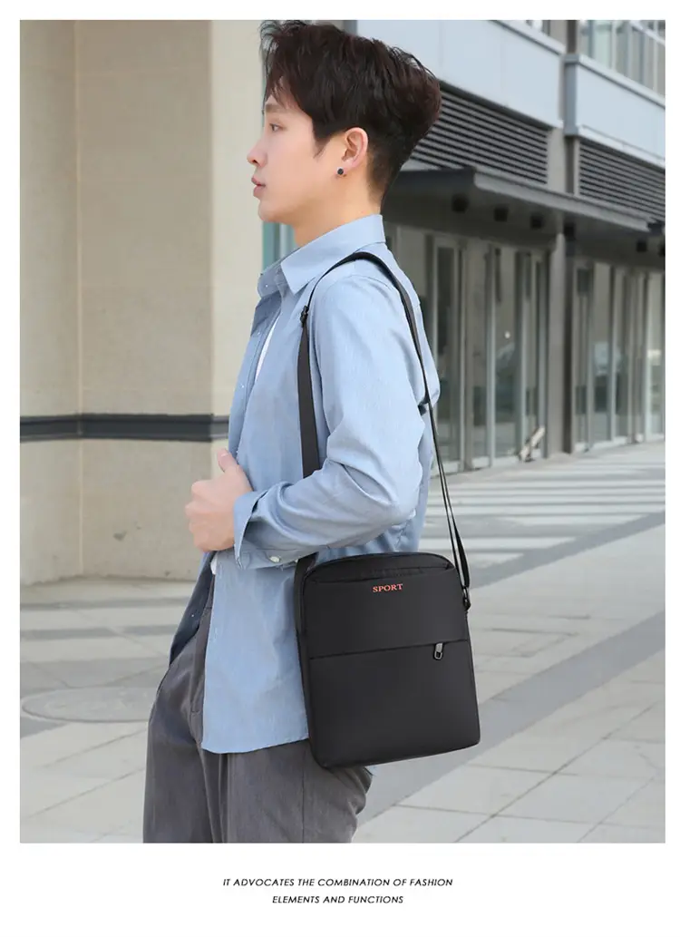 Navy Blue Sport Crossbody Bag Large Capacity — feature 20