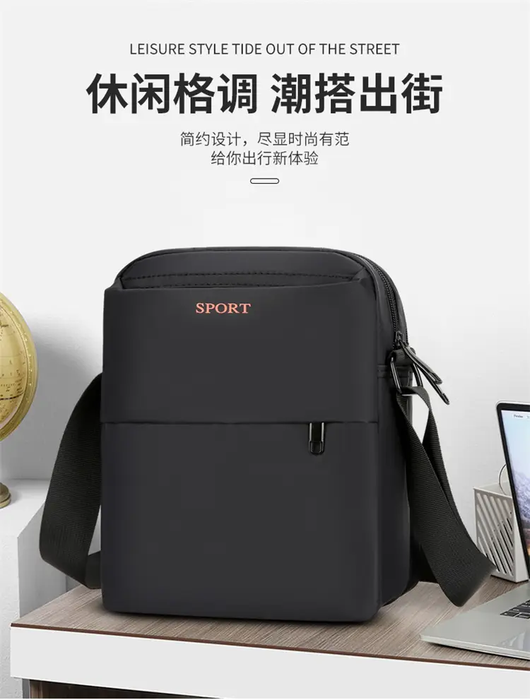 Navy Blue Sport Crossbody Bag Large Capacity — feature 4