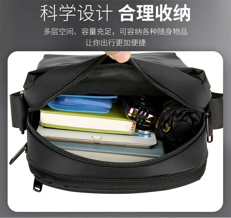 Navy Blue Sport Crossbody Bag Large Capacity — feature 9